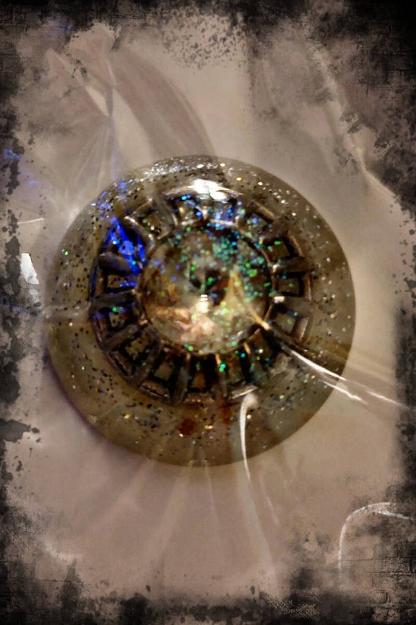 Large Dome Diamond Button Custom Made Resin Collector Pin