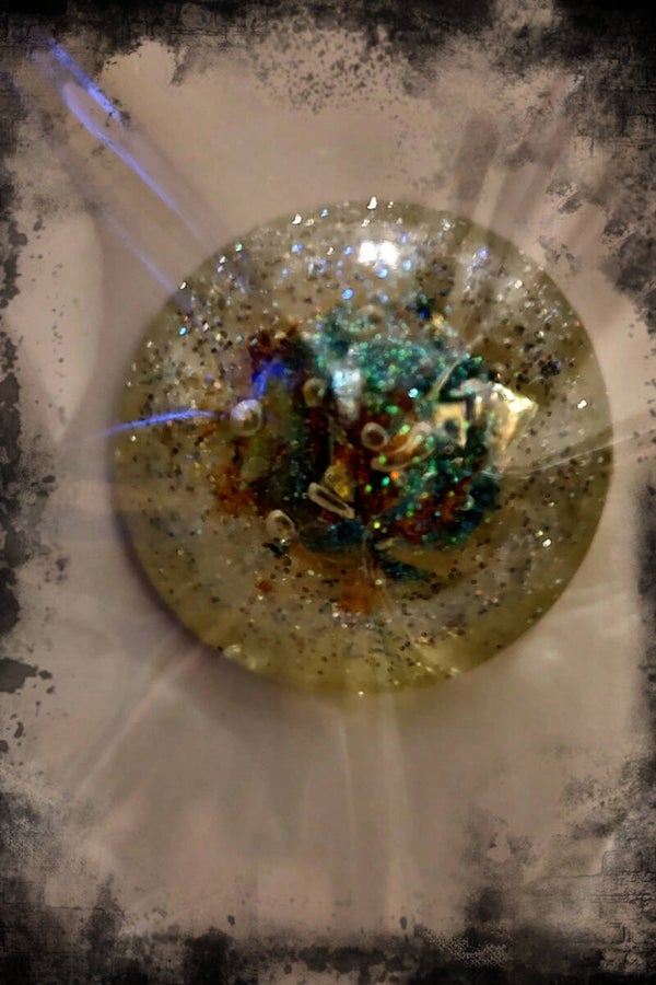 Large Dome Rose Custom Made Resin Collector Pin