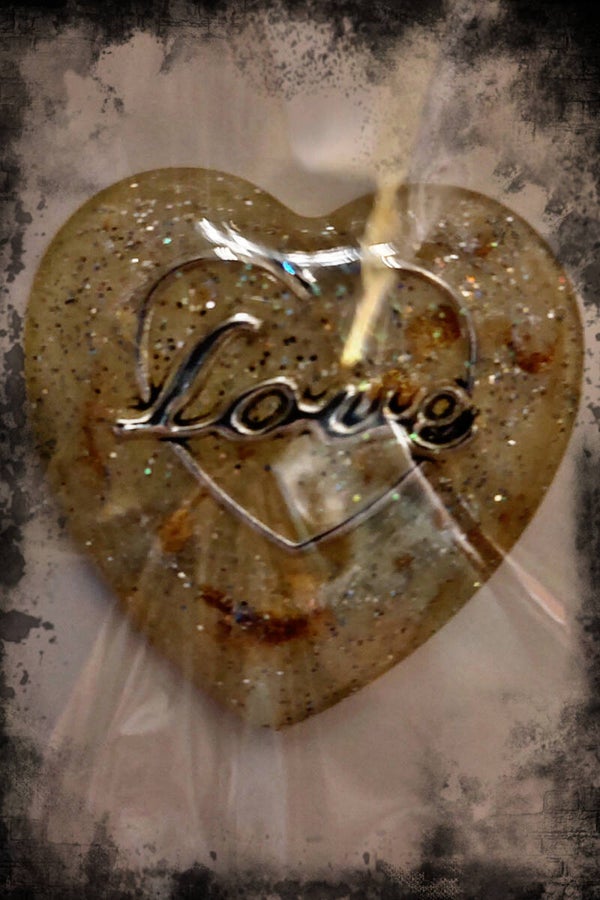 Large Love Heart Custom Made Resin Collector Pin