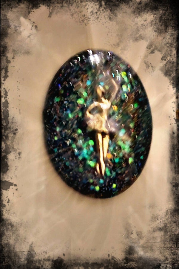 Large Oval Ballerina Custom Made Resin Collector Pin