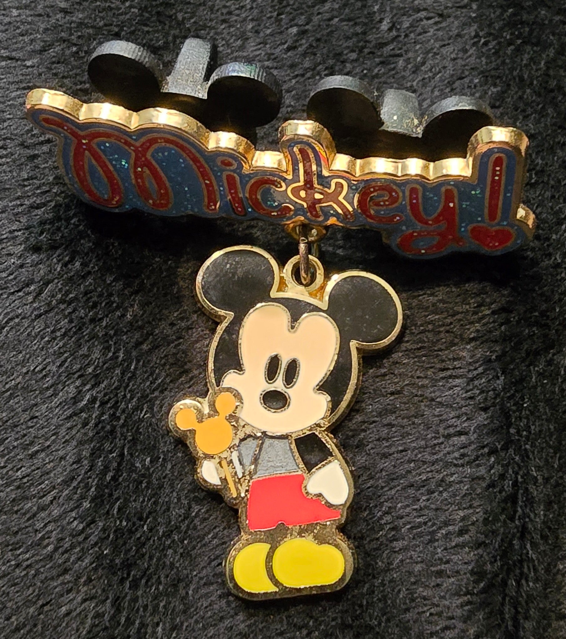 Mickey Disney Cuties Dangle Enamel Pin 2006