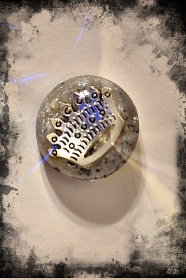 Small Crown Dome Custom Made Resin Collector Pin