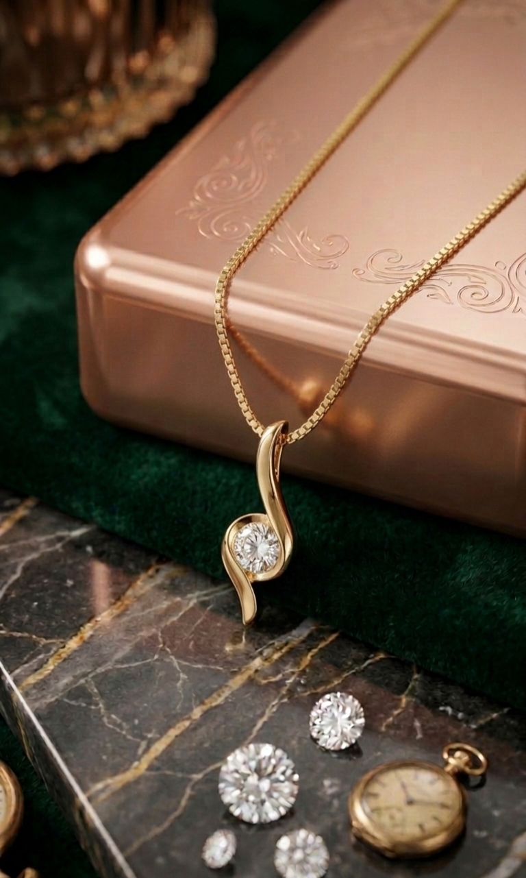 Collier Sillage – Chaîne fine dorée, acier inoxydable – Bijou intemporel