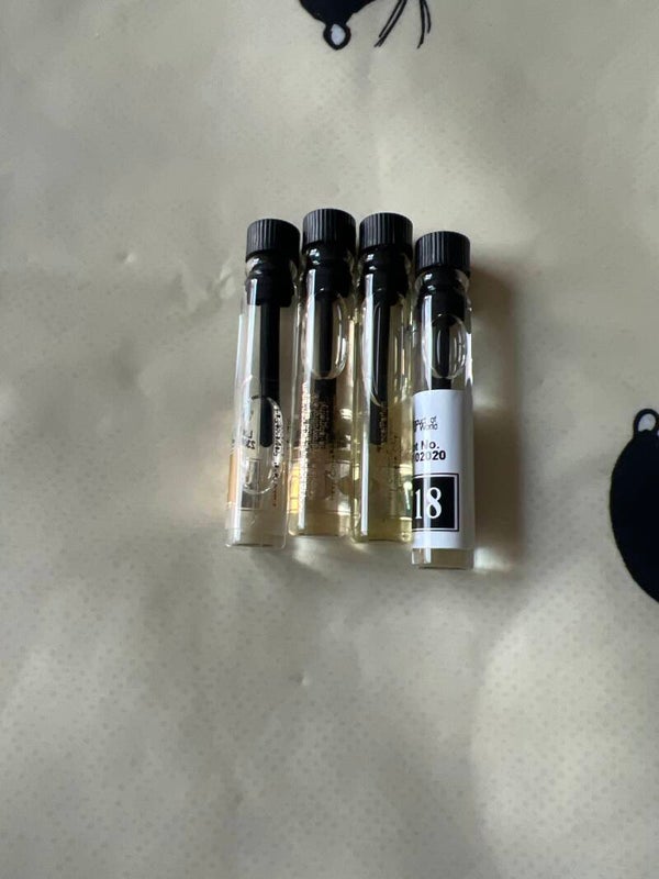 4 of 5 citrus parfumsamples