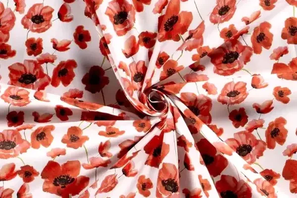Poppy Bloom Scrunchie Bandana