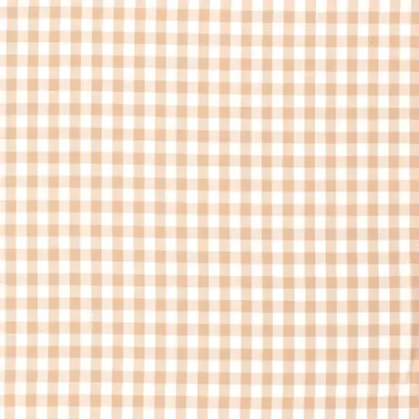 Beige Gingham Scrunchie Bandana
