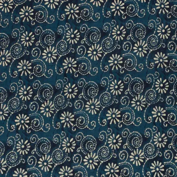 Indigo Bloesem Scrunchie Bandana