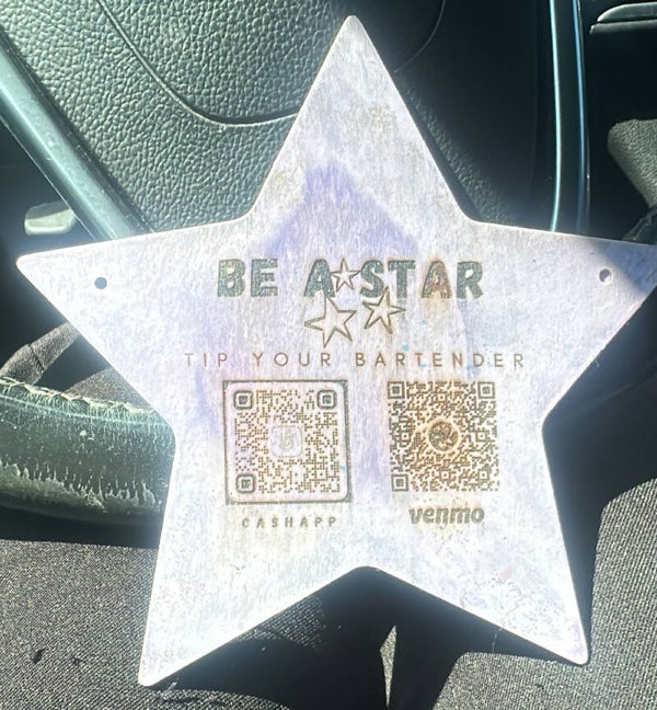 Custom Tip your bartender signs!