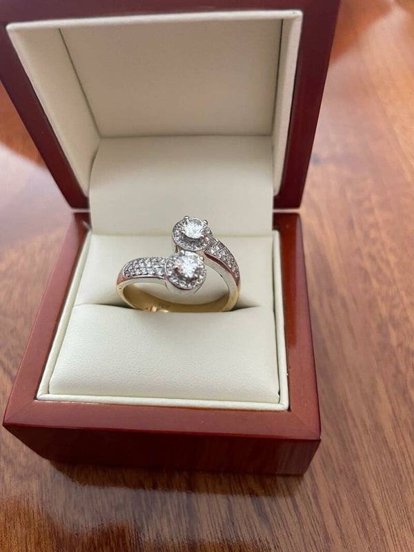 18k Diamond solitair ring