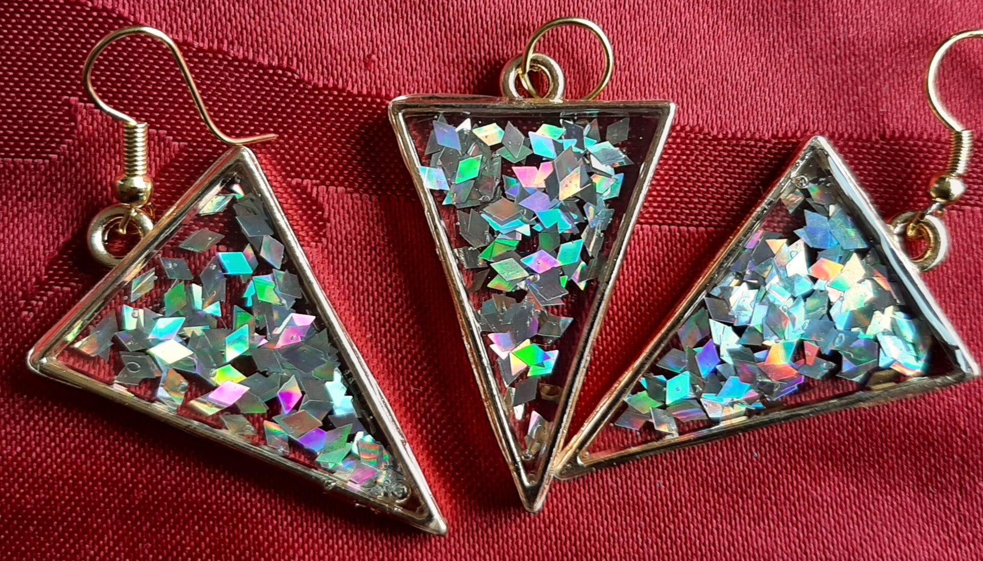 Set "Rainbow Dazzle Triangles"
