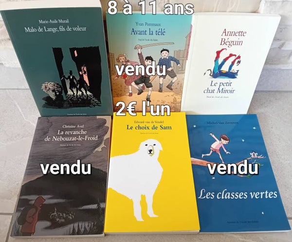 Ecole des loisirs 9 à 11 ans