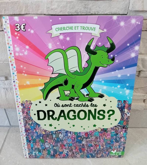 Livre Cherche et Trouve : Où sont les cachés les dragons ?