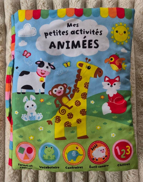 Livre Tissu : Mes petites activités animées