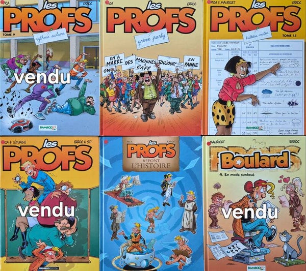 Bandes-dessinée : les Profs, les Profs refont l'histoire et Boulard