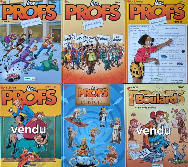 Bandes-dessinée : les Profs, les Profs refont l'histoire et Boulard