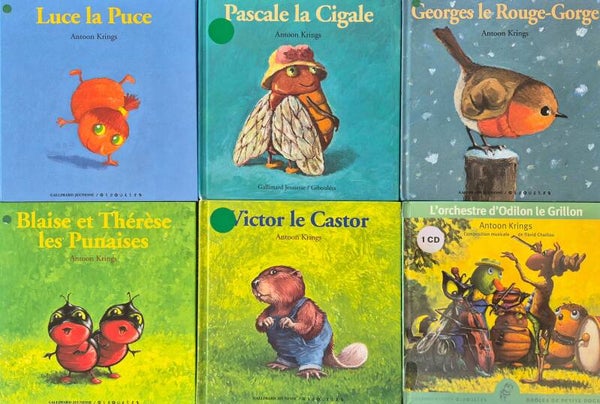 Illustrations de 3 à 5 ans : Les p'tites bêtes