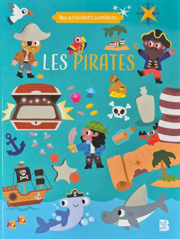 Cahier d'exercices et de gommettes : Mes autocollants scintillants ballon