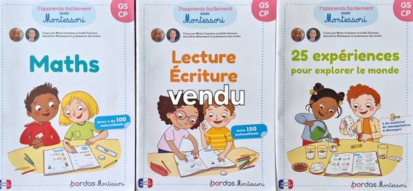 Cahier d'exercices : J'apprends facilement avec Montessori GS CP