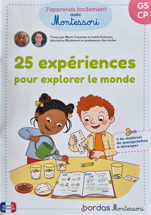 Cahier d'exercices : J'apprends facilement avec Montessori GS CP