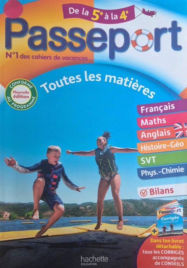 Cahier d'exercice : Passeport de la 5° à 4°