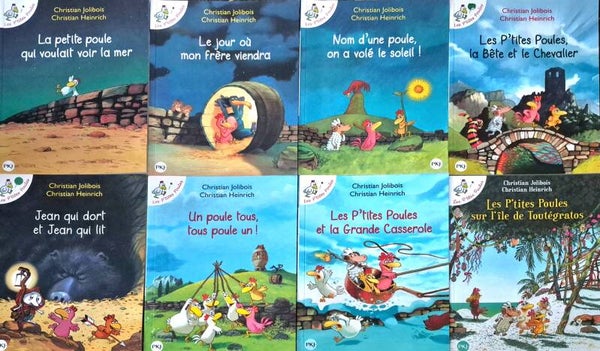 Illustrations de 3 à 5 ans : Les p'tites poules