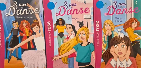 Bibliothèque rose : 3 pas de Danse