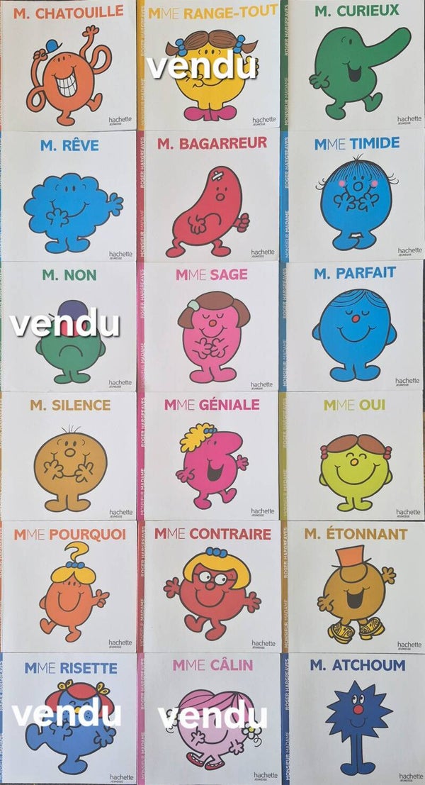 Illustrations de 3 à 5 ans : Monsieur Madame