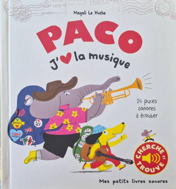 Livre bébé : Paco j'aime la musique