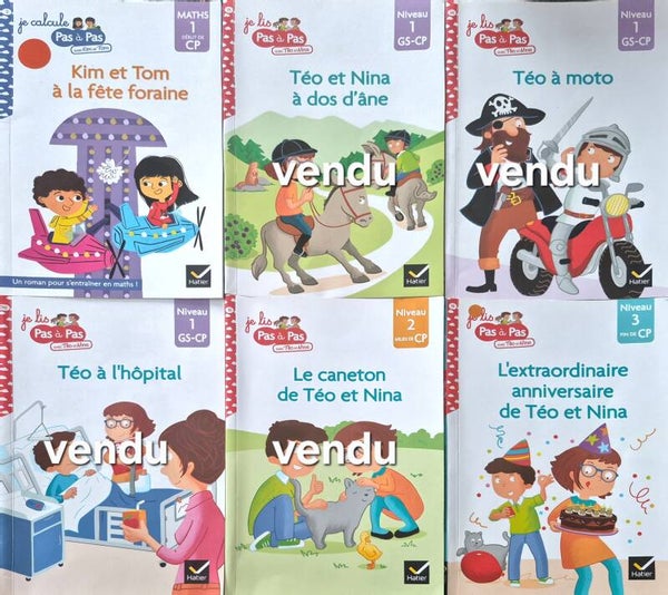 Premières lectures : Je calcule pas à pas avec Kim et Tom