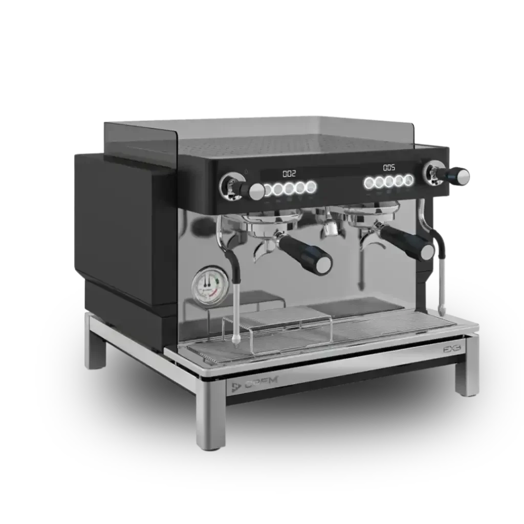 Crem EX3 2 groeps compact hoog model Smart Steam zwart