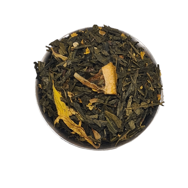 Groene thee Sencha Perzik Orange