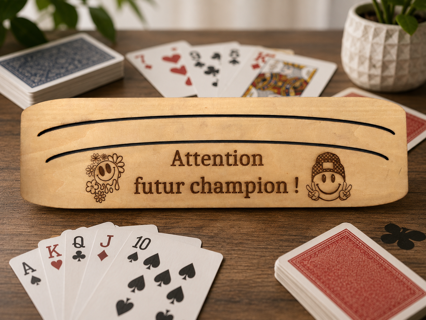 Support carte à jouer