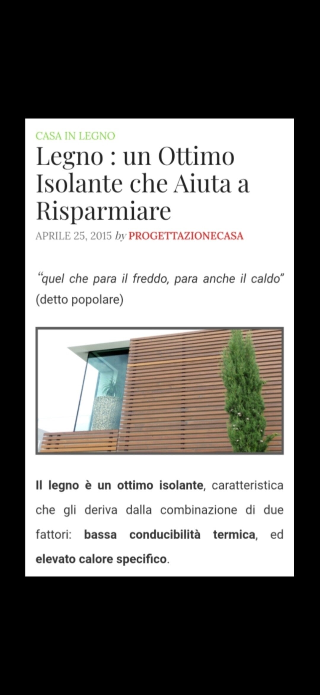 LA COIBENTAZIONE IN PRATICA