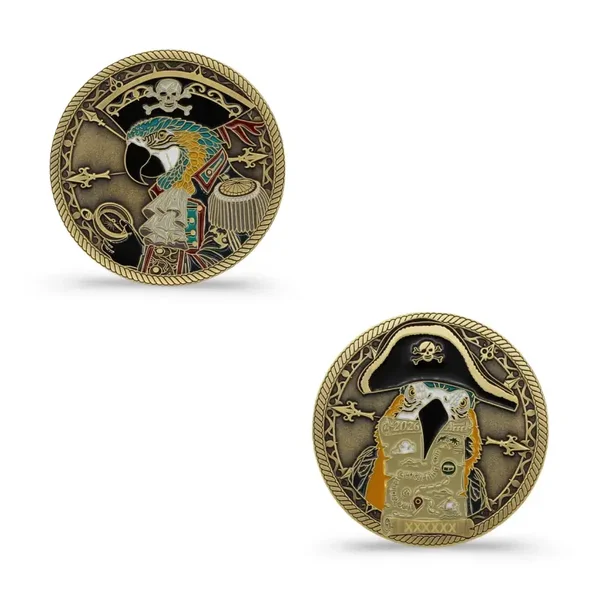 2026 Parrot Pirate Geocoin HQ
