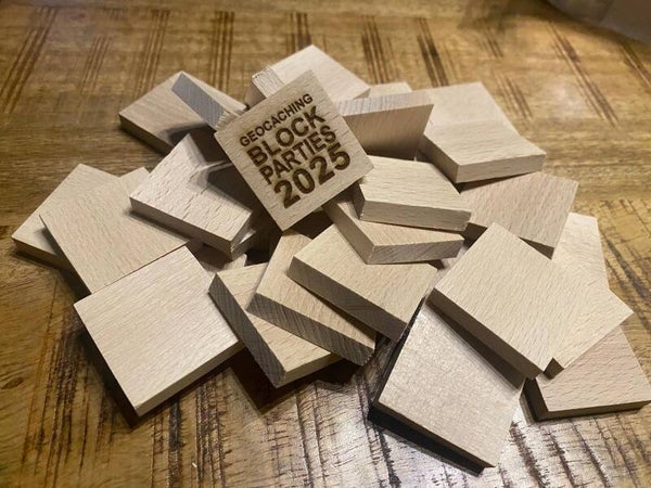 Block party wooden square