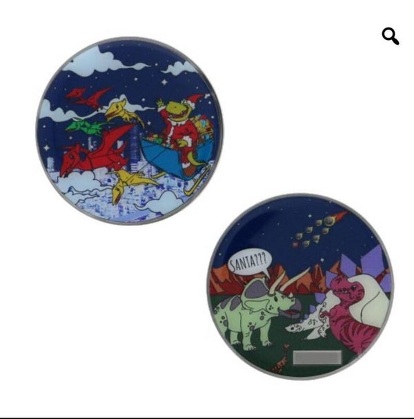 Dinosaurus Christmas coin HQ