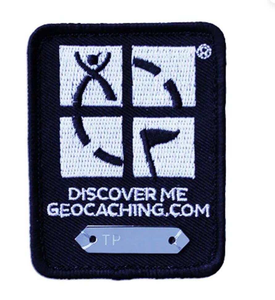 Geocaching Trackable Patch- Black