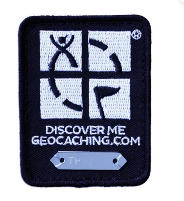 Geocaching Trackable Patch- Black