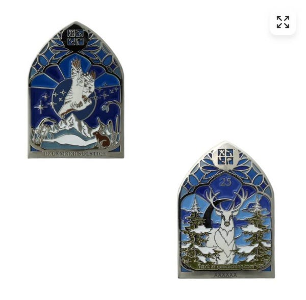 2025 December Solstice Geocoin four (4de) HQ