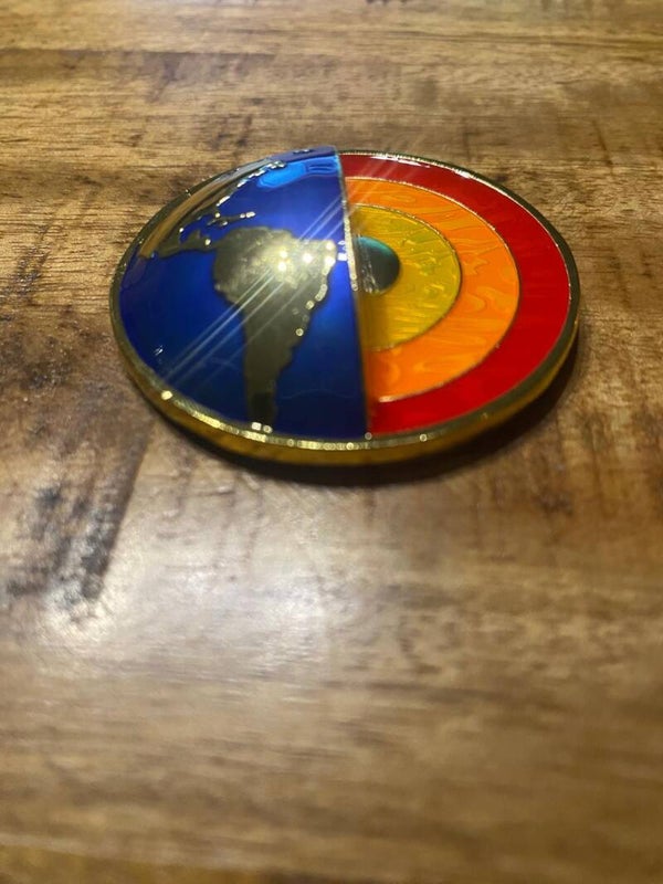 Vier elementen 3D Earth Geocoin HQ