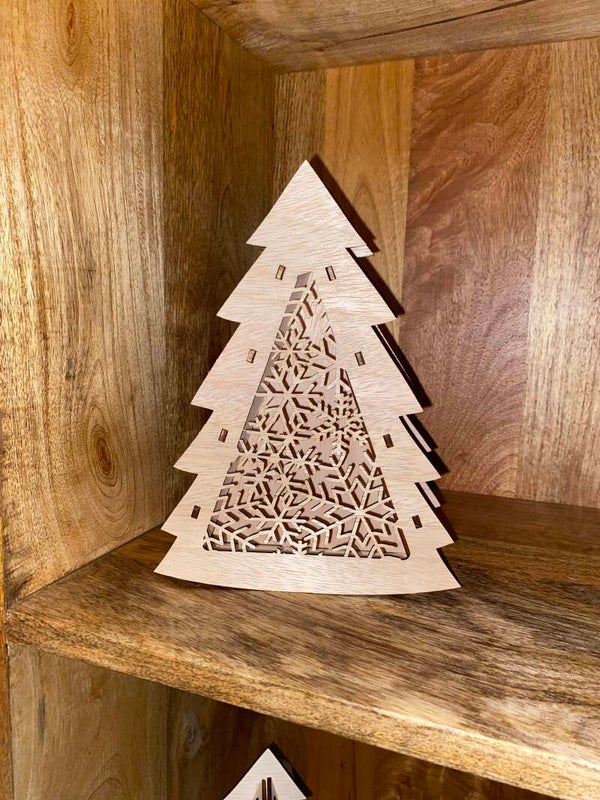 Kerstboom met cadeadoosje