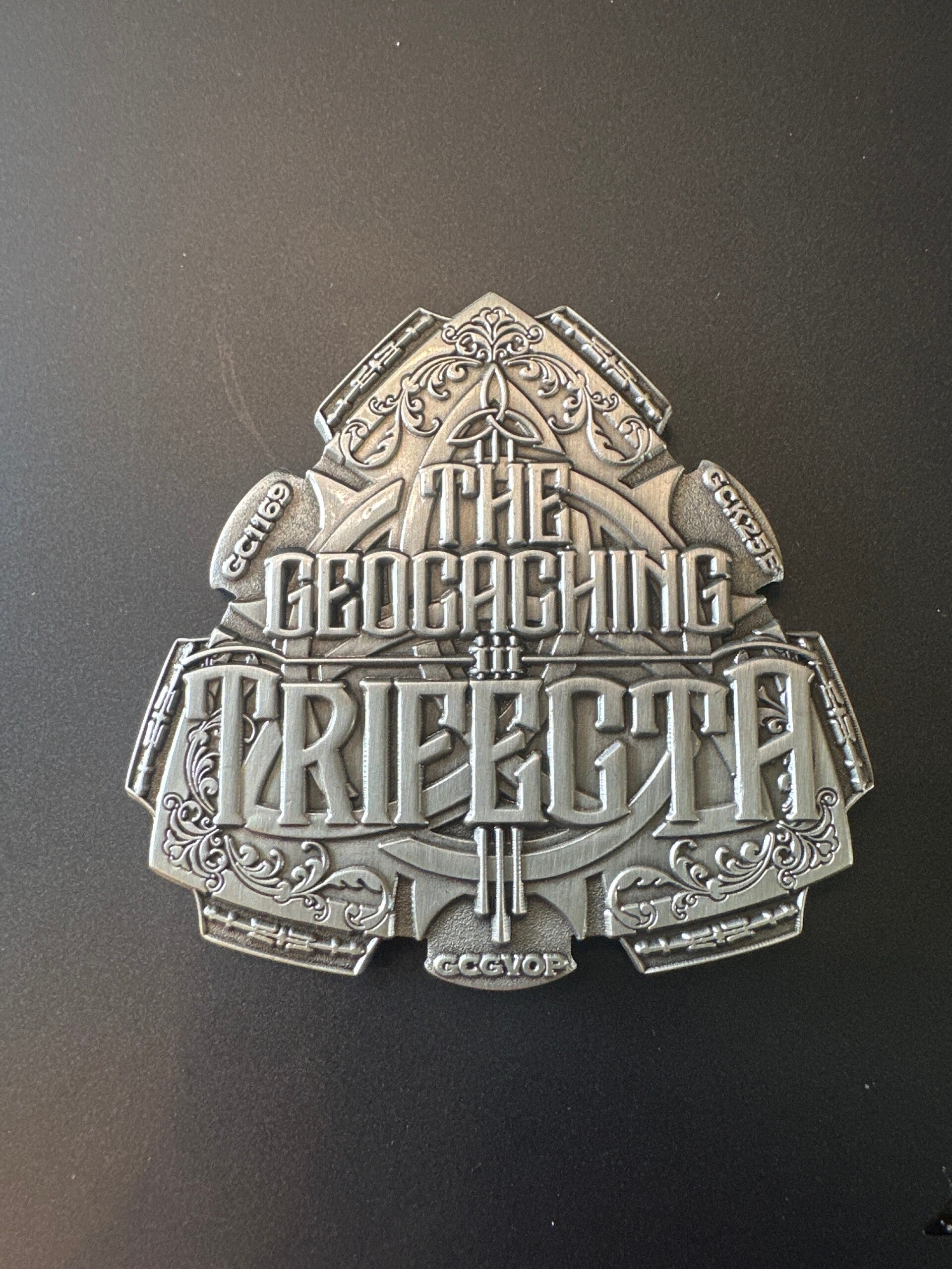 Trifecta geocoin