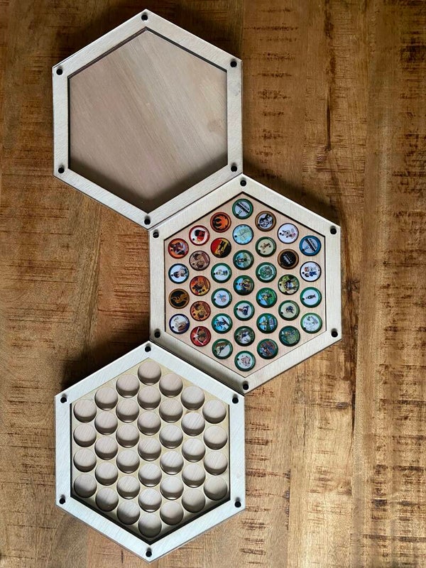 Honingraat / Hexagon woodie kader (Kopie)