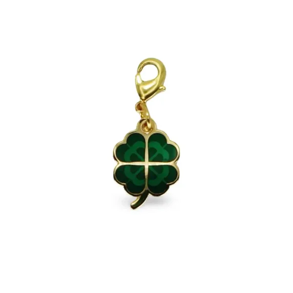 Klavertje 4 Nano Geocoin/Zipper pull/Charm with clasp HQ
