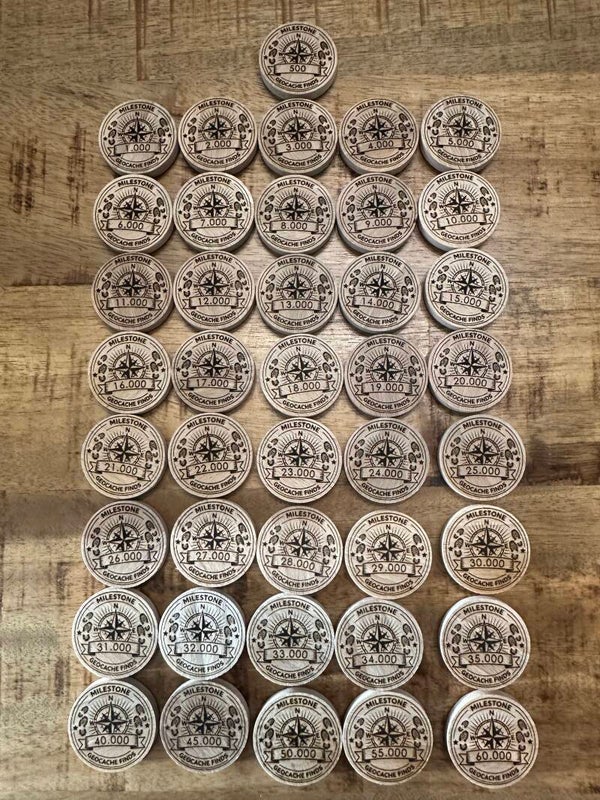 Milestone wooden coins