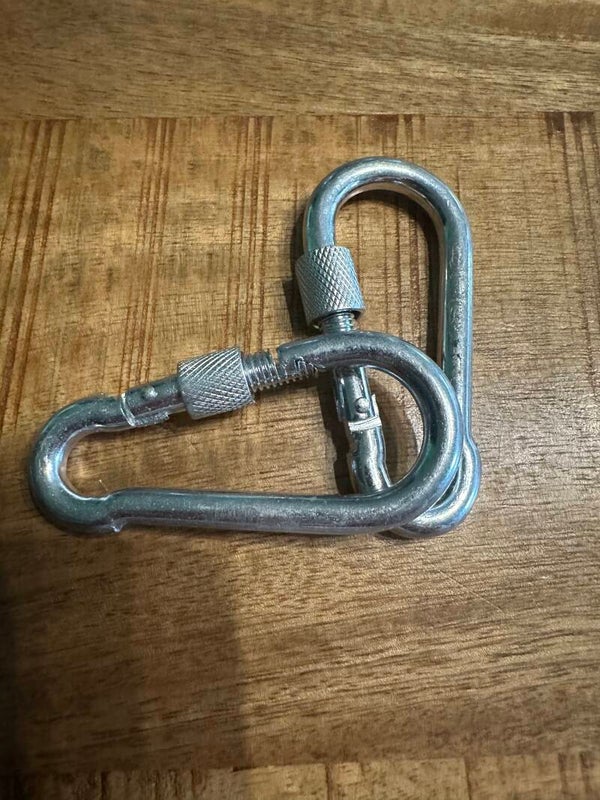IJzeren karabiner met schroefsluiting – 80 mm