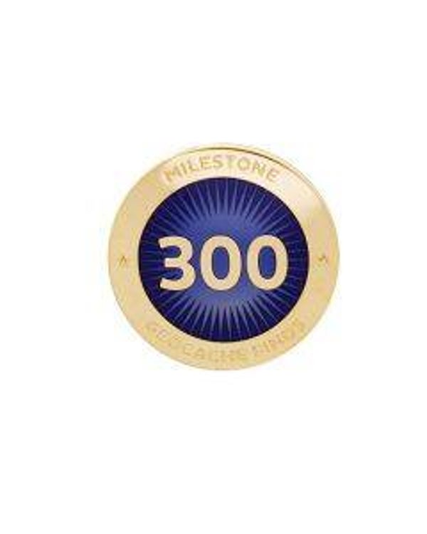 Milestone Pin - 300 Finds HQ