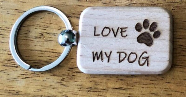 Sleutelhanger I Love my dog