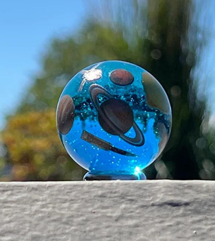 Trackable Jumbo Solar System Marble with Space Ships HQ