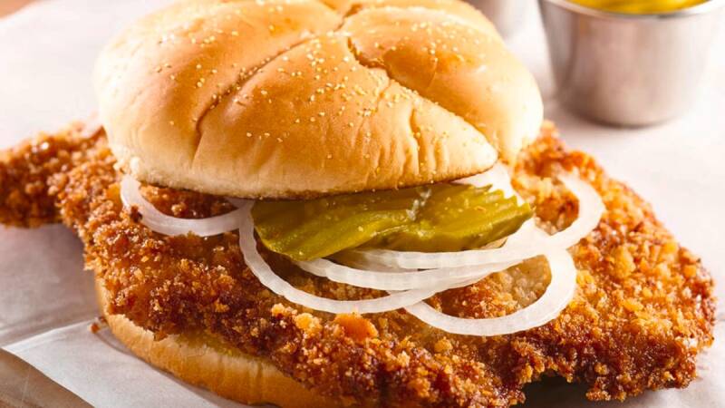 Homemade breaded pork tenderloin